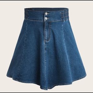 Denim Circle Skirt